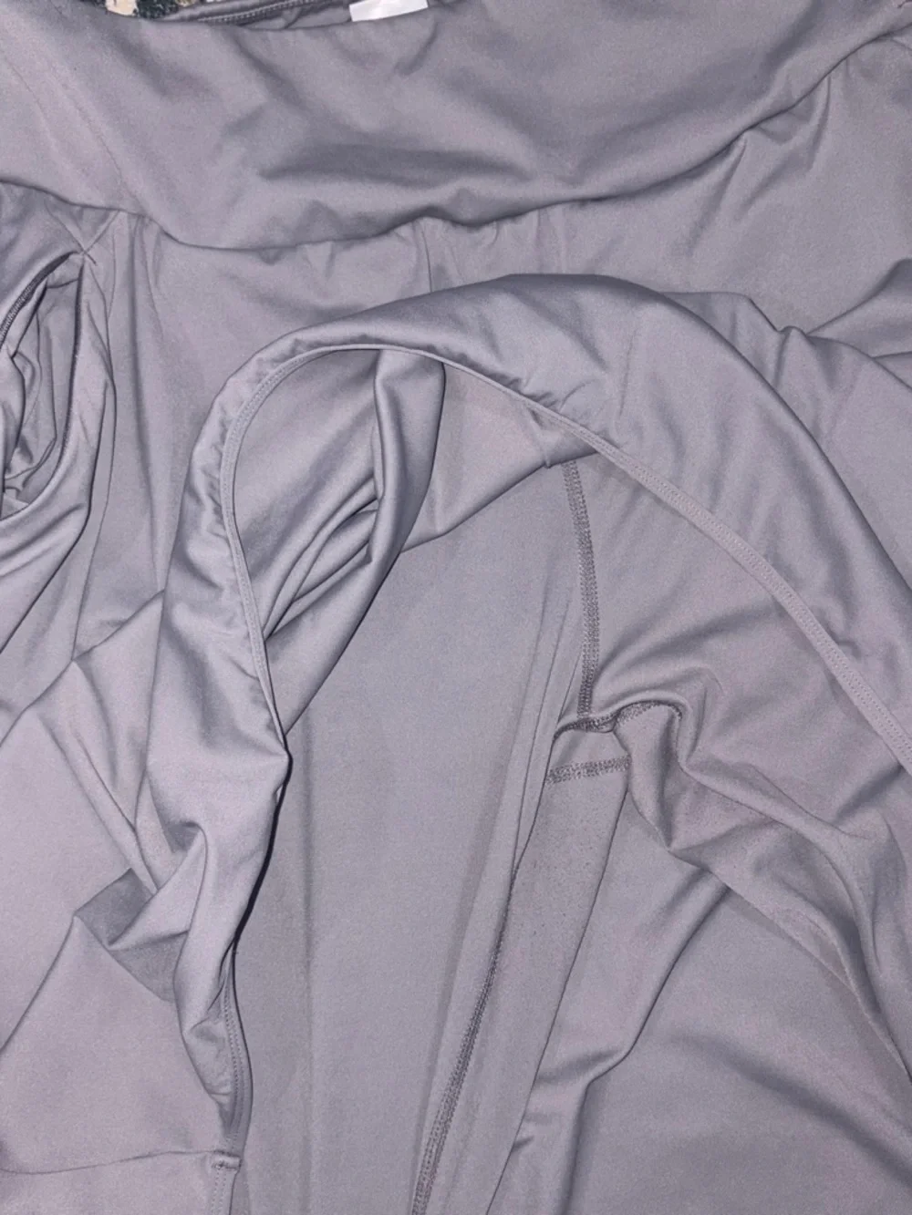 Women's Lavender-Gray Skirted Leggings - Pull-On Active Skirt